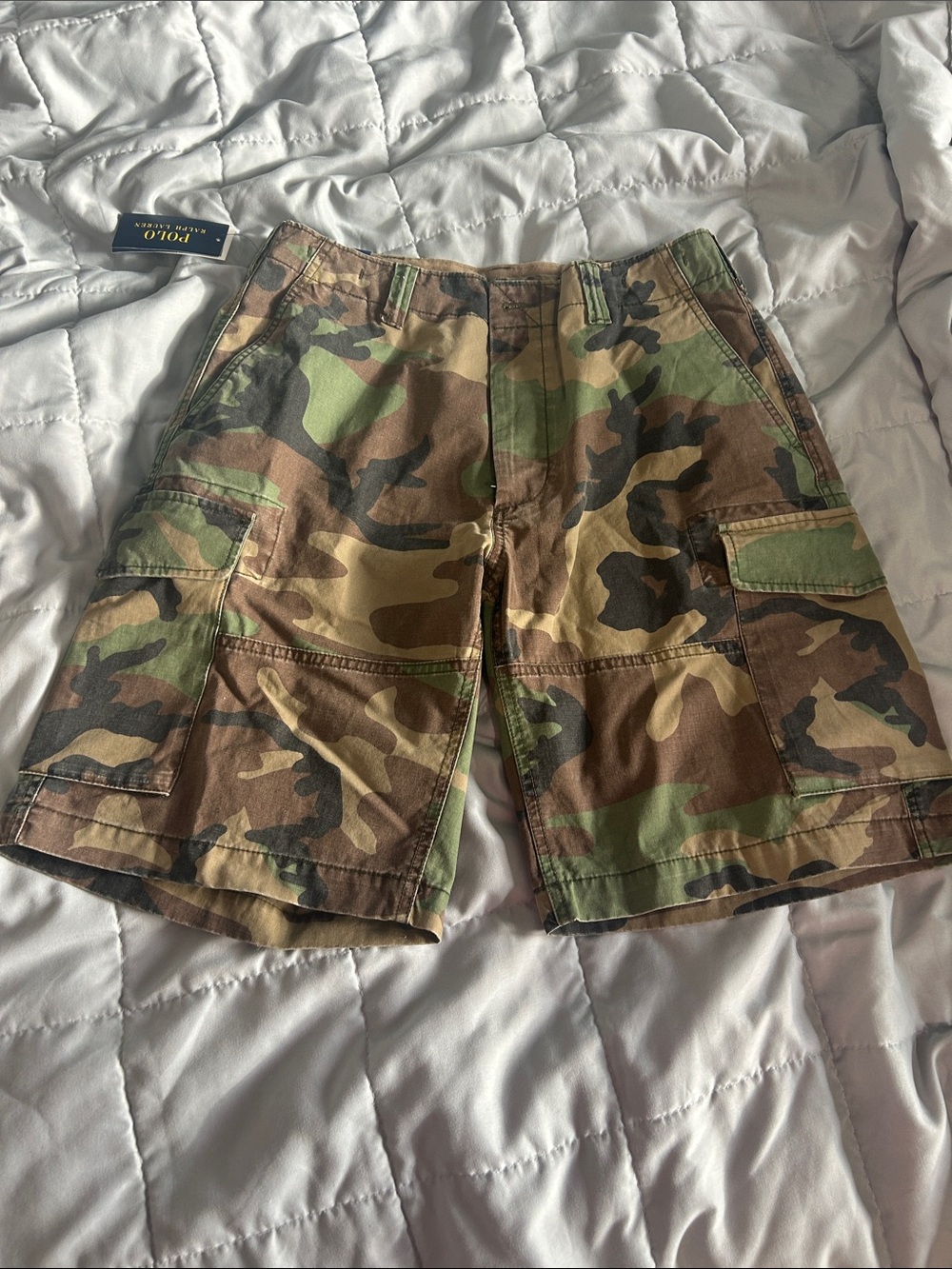 Polo by Ralph Lauren Men's Brown & Green Camo Cargo Shorts